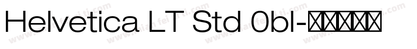Helvetica LT Std 0bl字体转换